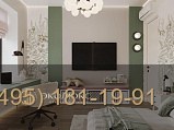 Модульная мебель для детской NEOCLASSICA зелёная фото 7