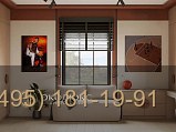 Современный детский гарнитур с диваном и шкафами фото 7