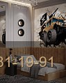 Детская рабочая зона с подсветкой и стеллажом фото 6