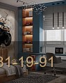 Детская рабочая зона с подсветкой и стеллажом фото 7