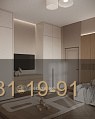 Детская мебель Неоклассика с ТВ-зоной и шкафами фото 5