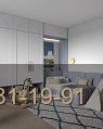 Вместительный неоклассический шкаф для детской с арками фото 8