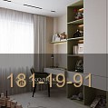 Детская мебель с рабочей зоной и открытыми стеллажами фото 6